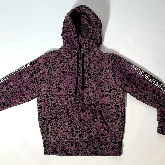 Supreme Purple Marble Hooded Sweatshirt